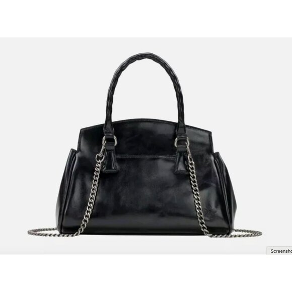 Patricia Nash Leather Marianna Top Handle Satchel Handbag Black - Picture 14 of 16